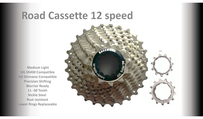 12s 11-30t Cassette Cluster Silver - HG