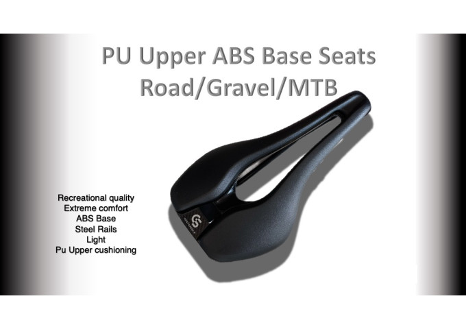 SEATS road seat ( Black )  (Plastic Base) PU Leather
